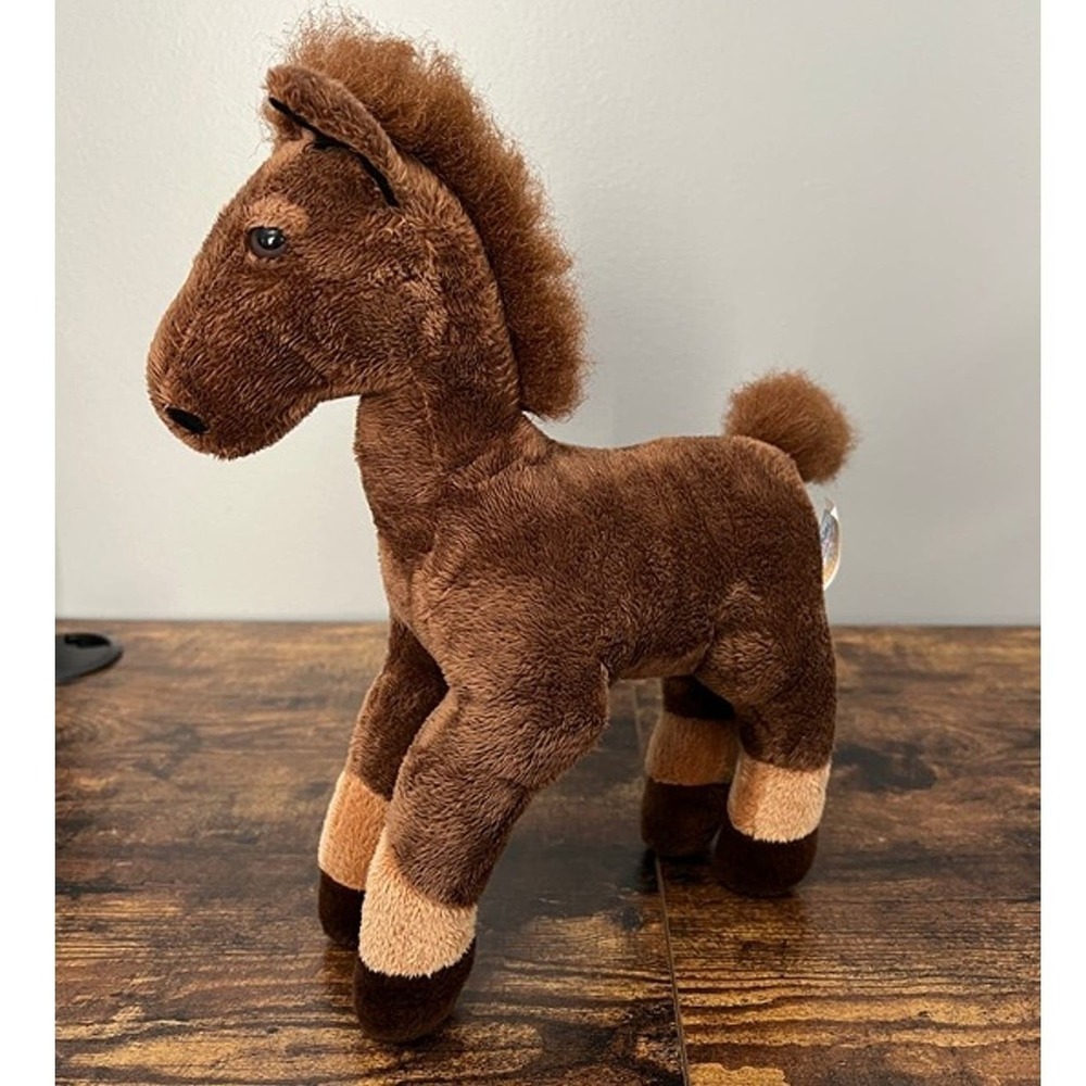 Vintage Toys R Us Animal Alley Brown Horse Plush‎